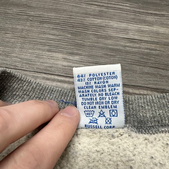 Vintage 90s Russell Athletic Ohio State OSU Buckeyes Gray Mens L Sweatshirt USA‎ - Picture 6 of 9